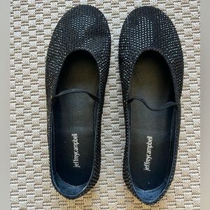Jeffrey Campbell ballet flats with diamanté